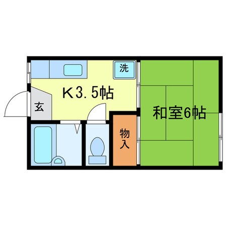 膳所駅 徒歩16分 1階の物件間取画像